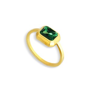 EVRY JEWELS WATERPROOF Gold or Silver Plated Diana Ring - 1 of 4