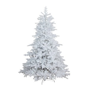 Nearly Natural 7' Pre-lit White California Spruce Artificial Christmas Tree with Color Changing LED Lights - 1 of 4