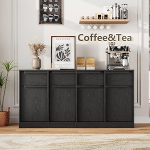 TackView Sideboard Buffet Cabinet with Drawers & Doors, Large Coffee Cabinet with Storage, Modern Storage Buffet Table for Home - 1 of 4