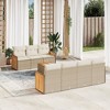 vidaXL Garden Sofa Set Beige, Cream White - 2 of 4
