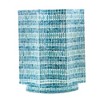 HDZNVF 17x17x20 inch End Table with Blue Multi Design - 4 of 4