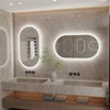 ARTLOGE Large LED Oval Mirror for Bathroom Wall-Mounted Vanity Mirror for Dressing Room - 3 of 4