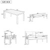 Outdoor 5-Pcs Furniture Set, Conversation Sets with 3-Seat Sofa and Coffee Table, Chairs with Steel Frame and Polyester Cushions-Coolbibila - 4 of 4