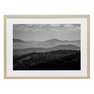 Stupell Industries Misty Adirondack Mountains Framed Print Under Glass Art - 1 of 4