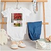 Poinsettia Christmas Joyeux Noel Baby Romper Boys or Girls Brisco Brands - 3 of 4