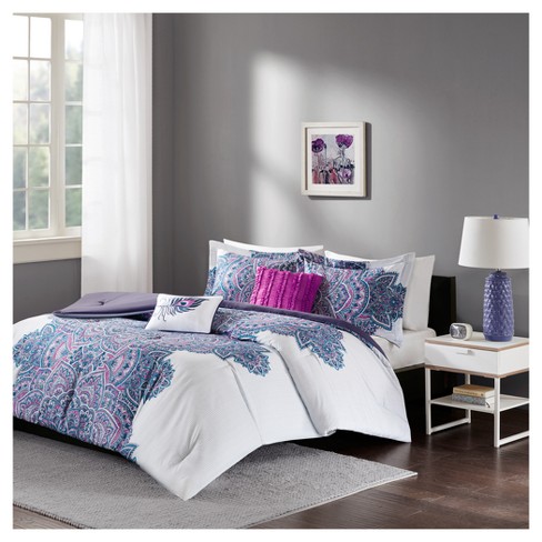 Purple Lolita Printed Comforter Set Target