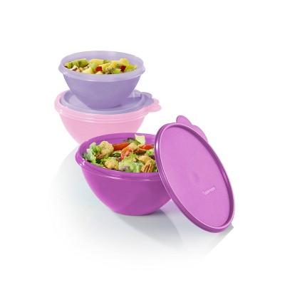 Tupperware 6pc (set of 3) Wonderlier Bowl Food Storage Set