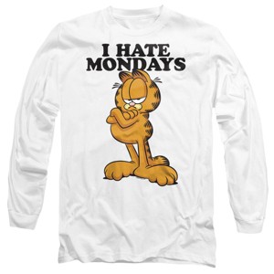 Men’s Garfield I Hate Mondays From Dtg Long Sleeve T-Shirt - 1 of 4