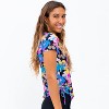 Calypsa Women's UPF 50+ Short Sleeve Adele Swim Top - 2 of 4