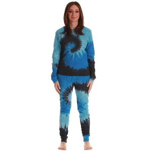 Just Love Family Thermal Set  Trendy Tie Dye Coordinated Sleepwear for Everyone - 1 of 3