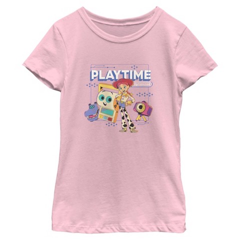 Toy Story Girls Toy Story 5 Playtime Optimized T Shirt - Light Pink - Medium