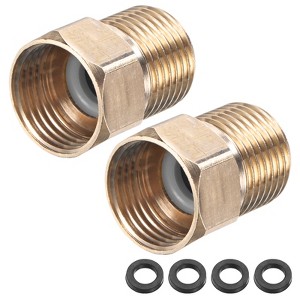 Unique Bargains Brass Durable Non-Return One Way Check Valve - 1 of 4