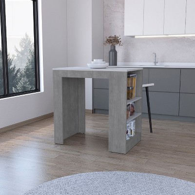 NicBex Mobile Kitchen Island Cart Morden 36.2" Kitchen Carts with Storage with 3 Tier Shelves for Kitchen