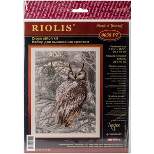 RIOLIS Stamped Cross Stitch Kit 11.75"X15.75"-Eagle Owl (14 Count)