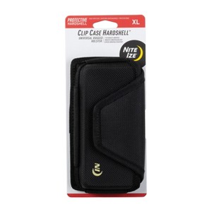 Nite Ize Clip Case Hardshell Universal Rugged Holster - Phone Holster for Men's & Women's Belts - Phone Utility Belt Pouch - X-Large, Black - 1 of 4
