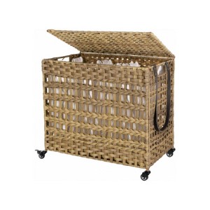Apex Vanguards Rattan-Style Handwoven Laundry Basket - 1 of 3