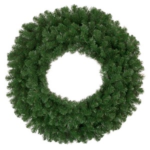 Northlight 36" Unlit Deluxe Windsor Pine Artificial Christmas Wreath - 1 of 4
