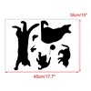 Unique Bargains Cat Pattern Living Room Bedroom Wall Sticker Self-stick DIY Art Decal - 2 of 4