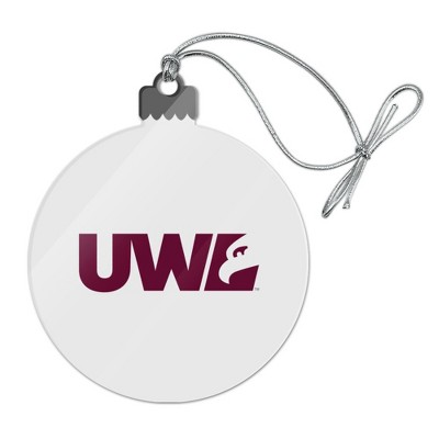 University of Wisconsin - La Crosse University Secondary Logo Acrylic Christmas Tree Holiday Ornament