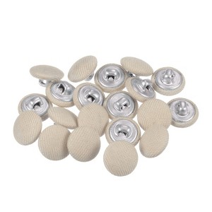 Unique Bargains Metal Shank Round Cloth Covered DIY Sewing Buttons 20 Pcs - 1 of 4