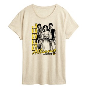 Women's - Star Wars - Rebel Alliance Short Sleeve Graphic T-Shirt - 1 of 4