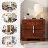 Christopher Knight Home Gruthal Mid-Century Modern Wooden Nightstand with 2 Drawers (Set of 2) - 4 of 4