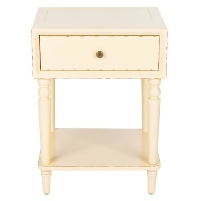 Siobhan Nightstand Distressed Vanilla - Safavieh