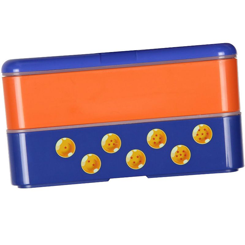 Dragon Ball Z Orange and Blue Goku Single Portion Compartment Bento Lunch Box Multicoloured, 4 of 6