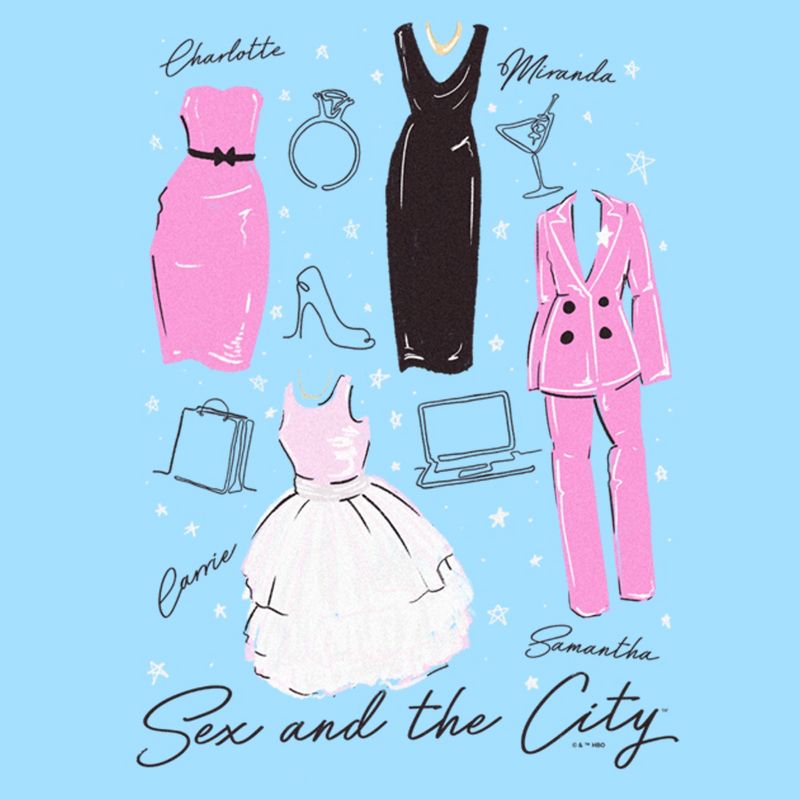 Men's Sex and the City Iconic City Fashion T-Shirt, 2 of 5