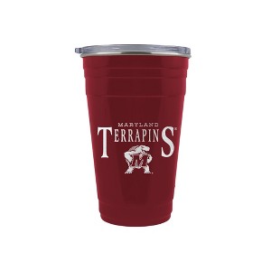 NCAA Maryland Terrapins Tailgater Tumbler - 22oz: Stainless Steel, Acrylic Lid - 1 of 2