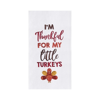 C&F Home Little Turkey Embroidered Flour Sack Dishtowel