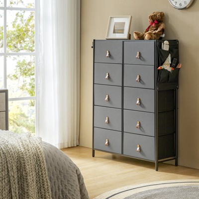 Amelia 10 Drawer Storage Dresser Wide | ARTFUL LIVING DESIGN