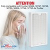 LifeSupplyUSA Air Purifier Filters Compatible with Hunter 30966 30747 30748 30750 30856 37748 37750 - 2 of 4