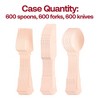 Smarty Had A Party Silhouette Birch Wood Eco Friendly Wooden Cutlery Set - For 600 Guests - 3 of 4