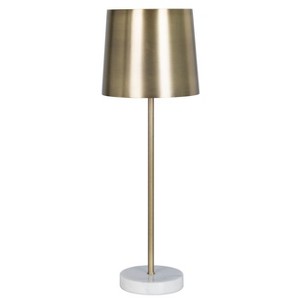 Metal Shade with Marble Base Buffet Table Lamp Gold (Includes Energy Efficient Light Bulb) - Project 62