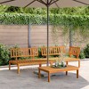 vidaXL Pallet Sofa Set Natural Wood Solid acacia wood with an oil finish - 2 of 4