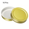 Unique Bargains Wide Mouth Leakproof Reusable Kitchen Mason Jar Lids 16 Pcs - 3 of 4
