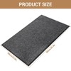 Front Door Mat 24" x 36" Commercial Industrial Rug Heavy Duty Outdoor Indoor Entryway Doormat Low Profile Welcome Entry Door Mat Non Slip Backing,Gray - 2 of 4