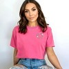 Simply Sage Market Women's Embroidered Small Floral Heart Mini Short Sleeve Garment Dyed Tee - 2 of 4