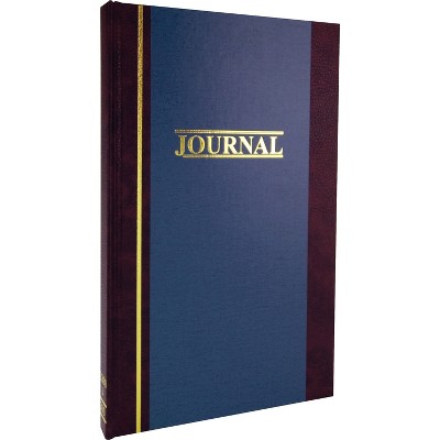 Wilson Jones 2 Column Journal Book 300 Page 11-3/4"x7-1/4" Blue S3003J