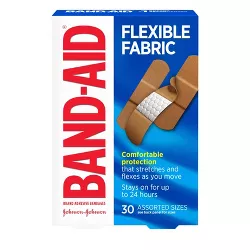 Band-Aid Flexible Fabric Brand Adhesive Bandages - 30ct