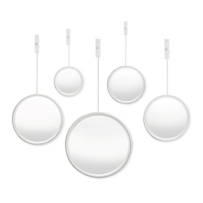 Plum & Post Maison Noir Pendulum Mirrors, Set Of 5