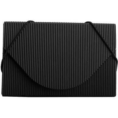 JAM Paper Plastic Business Card Holder Case Black Ridges Sold Individually 2500