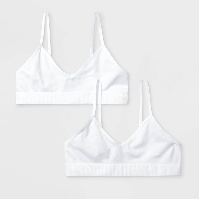 Girls' Solid 2pk Sports Bra - Cat & Jack™ Blue : Target