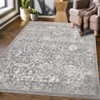 Vintage Area Rug Retro Floral Indoor Carpet Oriental Medallion Floor Rug Aesthetic Carpet Traditional Rug for Living Room Bedroom Kitchen - 4 of 4
