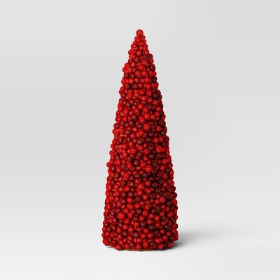 Christmas Small Red Berry Cone Artificial Tree Red - Threshold™