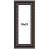 PosterPalooza | Panoramic 3.5" Wide Ornate Black Frame - UV Acrylic, Foam Board Backing, Hanging Hardware - 2 of 4