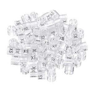 Unique Bargains Plastic Reusable Easy to Recognize Clothes Hanger Marker Color Coding 150 Pcs - 1 of 4
