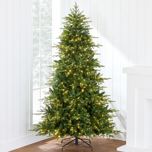 Best Choice Products Pre-Lit Artificial Full Aspen Noble Fir Christmas Tree w/ 2-in-1 Glowing Micro LEDs - 1 of 4