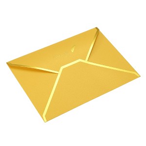 Unique Bargains Wedding Birthday Luxury Style V Flap Invitation Envelopes 7 x 5'' 20 Pcs - 1 of 4